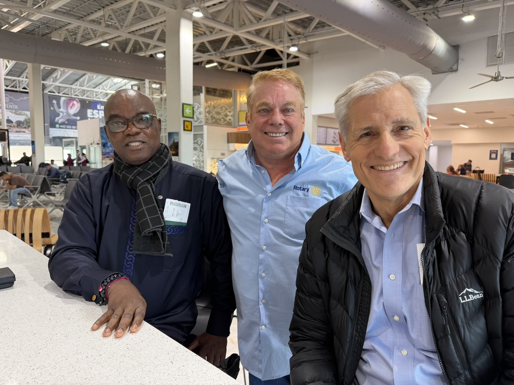 RI President Olayinka Hakeem Babalola, Steve Bender and RI General Secretary John Hewko